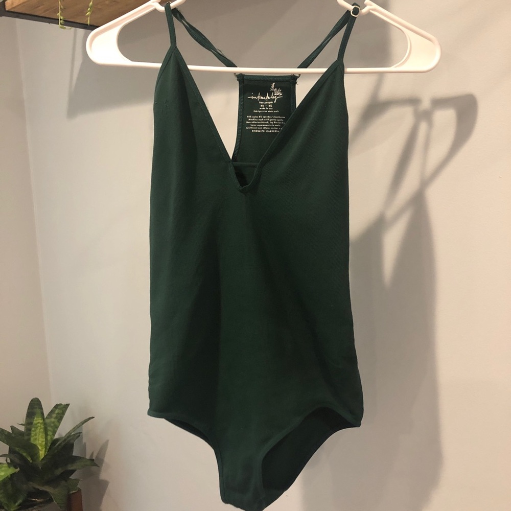 Free people green bodysuit - Picture 3 of 3